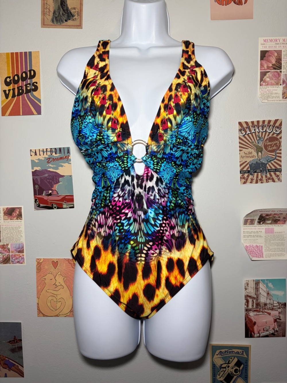 VENUS White Swimwear with Black Trim